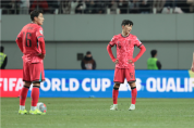 한국 축구, 손흥민 선제골에도 태국과 월드컵 예선 1-1 무승부